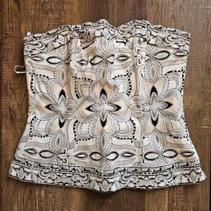 White House Black Market Strapless Corset Bustier Top, Size 6